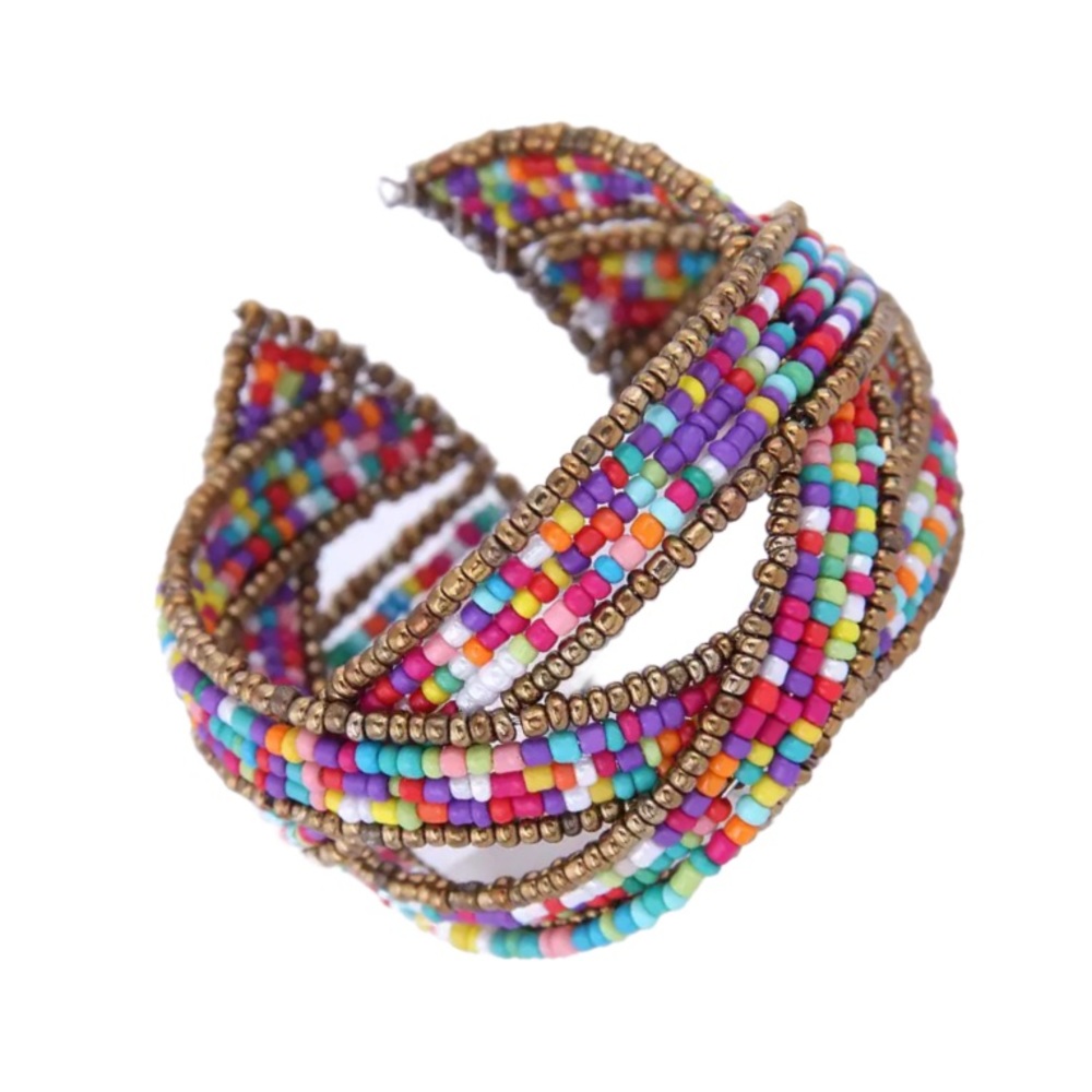 Bohemian Bangle Multicolored Wrap Bracelet Bangle